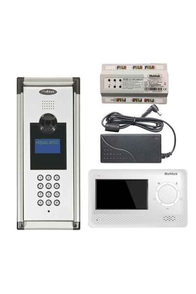 Multitek 29 Daire Mb-10 Görüntülü Diafon Beyaz