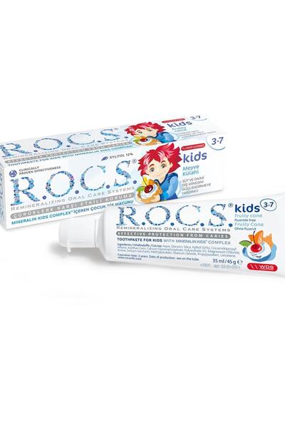 Genel Markalar Roc s Kids 3-7 Yaş Florürsüz Diş Macunu 35 Ml / 45 G