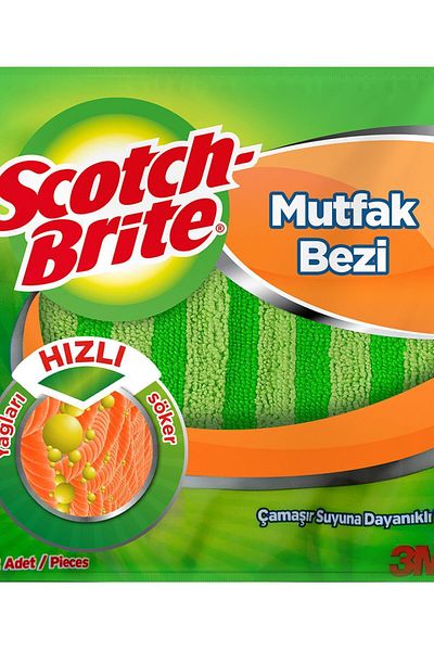 Scotch Brite Microfiber Kitchen Cloth - Eco Pack of 2, Cleaning Cloth