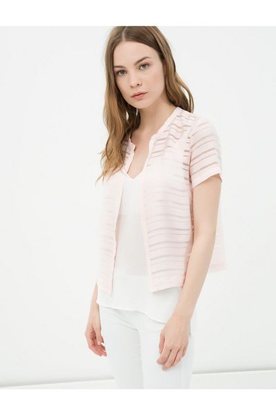 Koton Women's Pink Jacket 6YAK52714UW