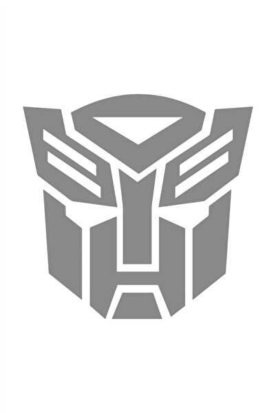 esticker 10 X 11 Cm Transformers Sticker Oto Sticker Araba Cam Sticker Gri