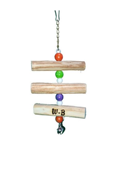 Wooden Bird Three Piece Stress Hanger Toy
