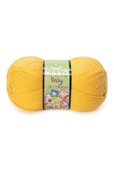 NAKO 1 Luxury Minnoş Baby 184 Yellow Colored Hand Knitting Thread