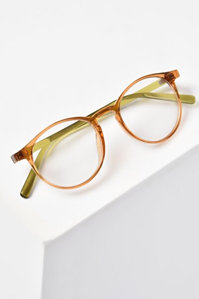 PETİTO Gama Turna Bal Zeytin Unisex Şeffaf Mavi Işık Koruyucu Ekran Gözlüğü (...