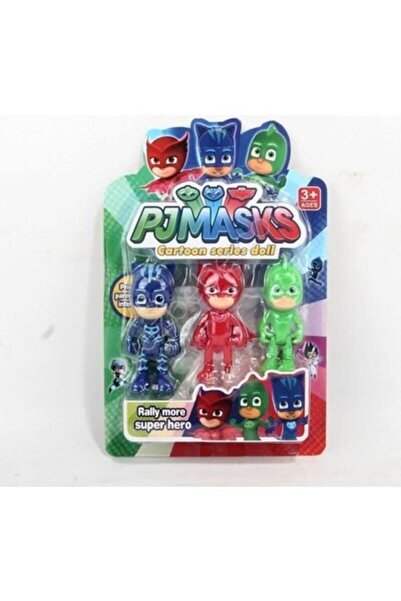 Dilbazshop Pjmasks 3'lü Figür Set-pijama Maskeli