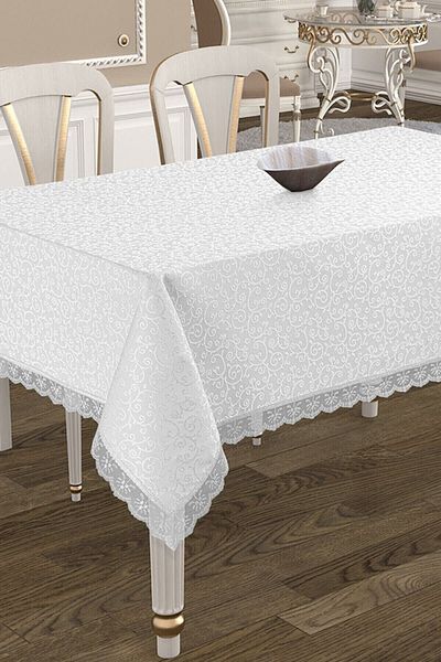 APAYDIN ÇEYİZ Table Cloth Kdk Care Free Fabric Table Cloth French Laced