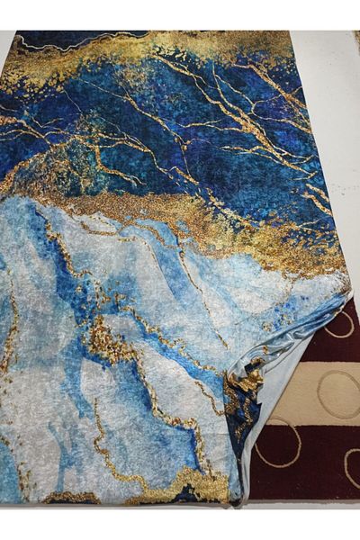 ESPİCAL HOME Elastic Carpet Cover Made of Soft Velvet Fabric