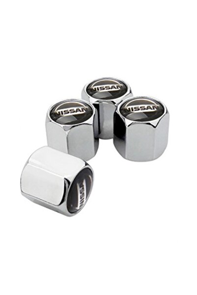 GARDENAUTO Nissan Navara بعد 2014 - غطاء صمام معدني بلون الكروم، 4 قطع