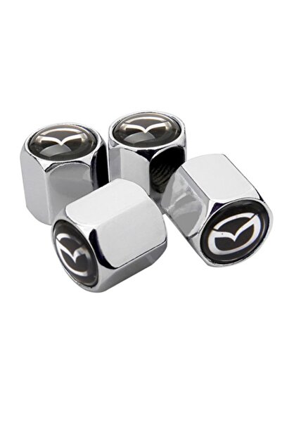 GARDENAUTO مازدا 626 غطاء صمام معدني كروم اللون 4 قطع