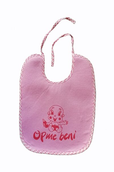 Yelkon Kiss Me Written Baby Food Bib with Oilcloth on the Back 0-48 Months (2...