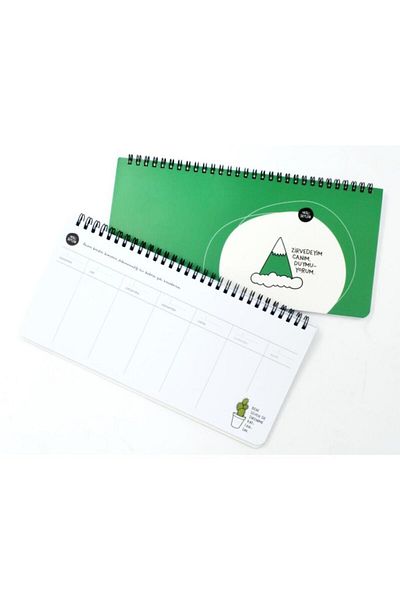 Hisli Şeyler Planner Spiral 13x27 cm - Στο βουνό είμαι, αγνός