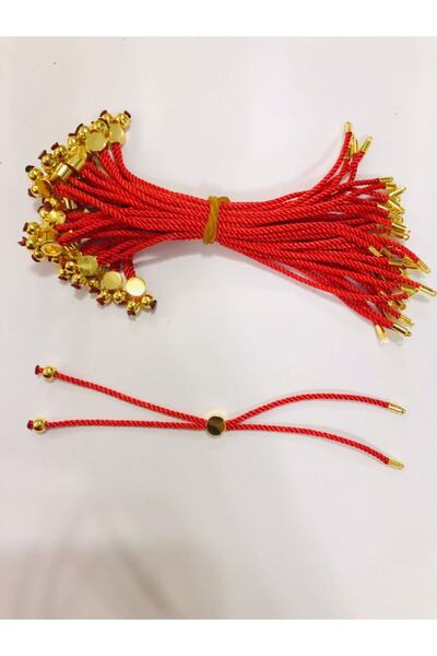 LİVZA BİJUTERİ Asansörlü Ip , Açık Kırmızı Renk Kullanıma Hazır Asansör Ipi 1...