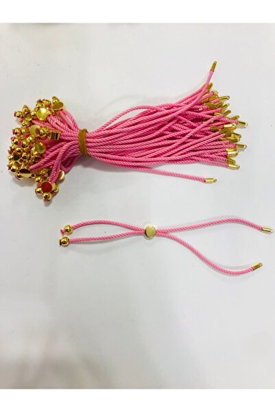 LİVZA BİJUTERİ Asansörlü Ip , Pembe Renk Kullanıma Hazır Asansör Ipi 1 Adet