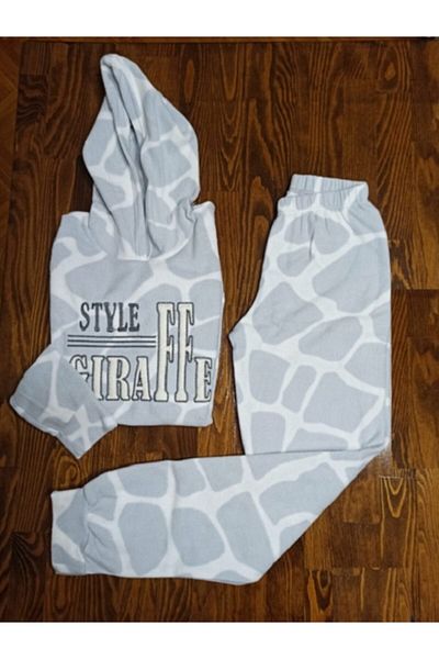 Pijamoni Σετ γυναικείες πιτζάμες Fleece με πέτρινο σχέδιο