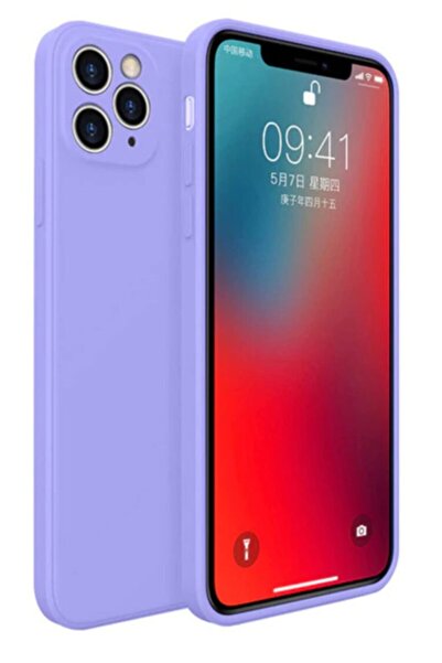 Fibaks Apple Iphone 12 Kılıf Lansman Kadife Kamera Korumalı Yumuşak Silikon