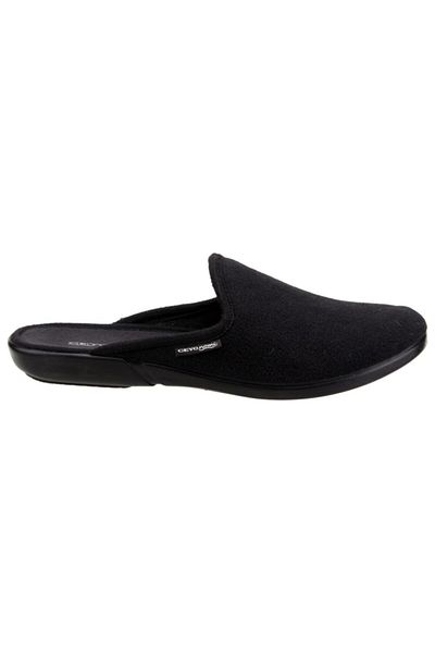 Ceyo Ανδρικές παντόφλες σπιτιού Pierro-3 Comfort - Ευέλικτη σόλα, κλειστή μαύρη