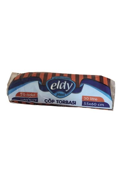 ELDY Medium Garbage Bag 55X60 Blue Roll 20 Sheets