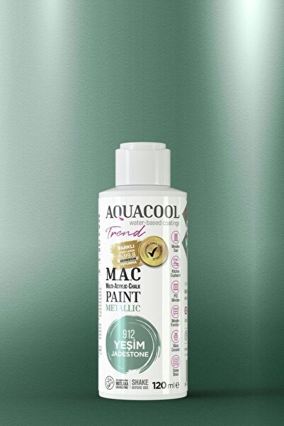 Aquacool Trend M.a.c Metalik Boya 912 Yeşim 120 Ml