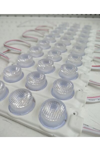 Hazar Led 12 Volt 3’lü Lensli 3 Watt 3030 Reklamcı Modül Gün Işığı (10 ADET)