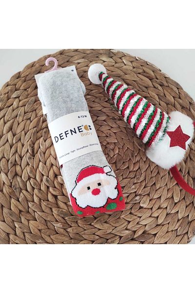 LaLaLandİZ Unisex Baby Christmas New Year Concept Pantyhose