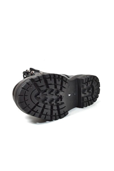 Minno Kids Hakiki Deri Rugan Siyah Taşlı Ortopedik Kız Çocuk Bot 31-35