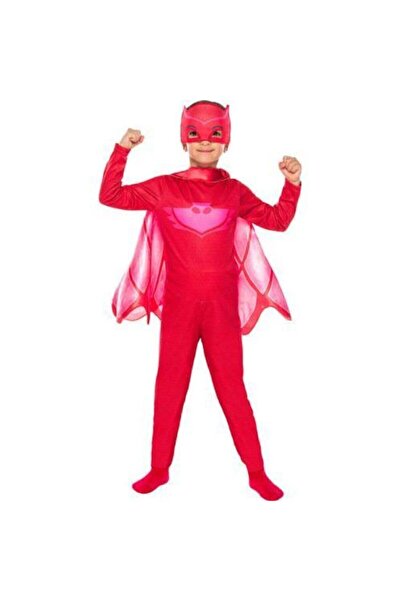 Tpm Kız Çocuk Pembe Pj Masks Kostüm - Pijamaskeliler Kostümü orjinal Kostüm