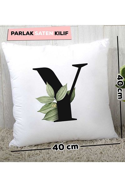 Hedizu Botanical Letter Y Pillow