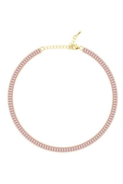 OLİVER WEBER SWAROVSKİ Oliver Weber Swaroski 5mm Baget Pembe Kolye