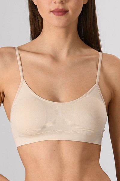 Etoile Miss Fit, fără cusături, subțiri, fără bretele, cu sârmă, căptușită, detaliu cu volan, bustieră, fără sudură, tricotată 11003