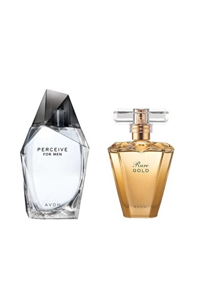 AVON Perceive Edt 100 Ml Erkek + Rare Gold Edp 50 Ml Kadın 2li Set ...