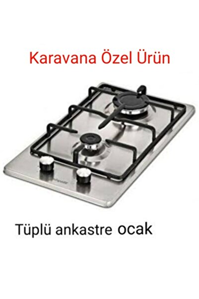 Eminçelik Karavan Ocağı Domino Inox Paslanmaz