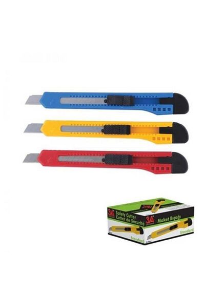 3A 9 mm Utility Knife - No-1 277 Model, Pack of 36