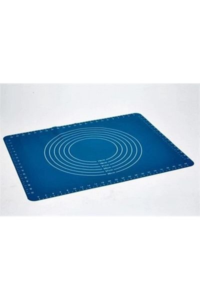 BAŞAK Silicone Dough Rolling Mat Cover 40x50 Cm - Blue
