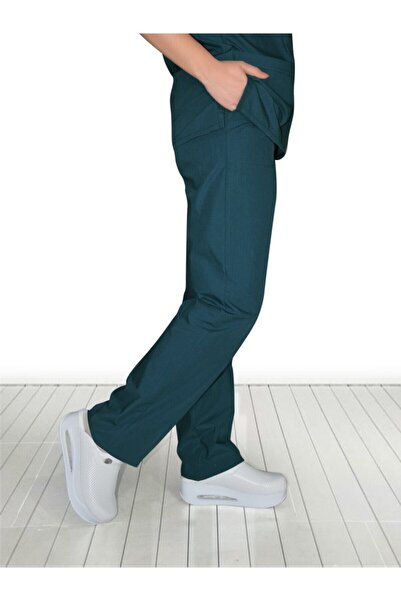 Nur Medikal Giyim Бензиновозелени медицински панталони с едно дъно за медицин...