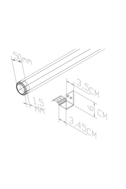 Alpa Alüminyum Duvar Tutamak 200 Cm