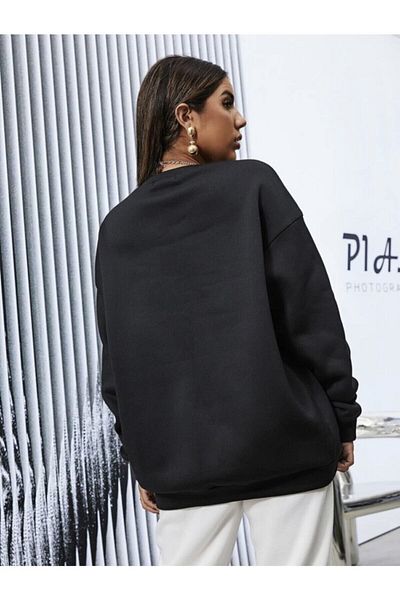 ALİKA Hanorac oversize Brooklyn negru de damă