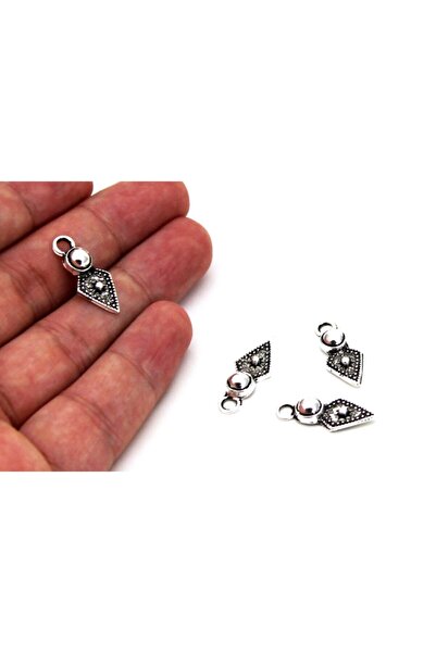 yfhobi 4 Adet - 9x23 Mm Kılıç Desenli, Metal Uç, Takı Malzemesi, Boyalı Gümüş...