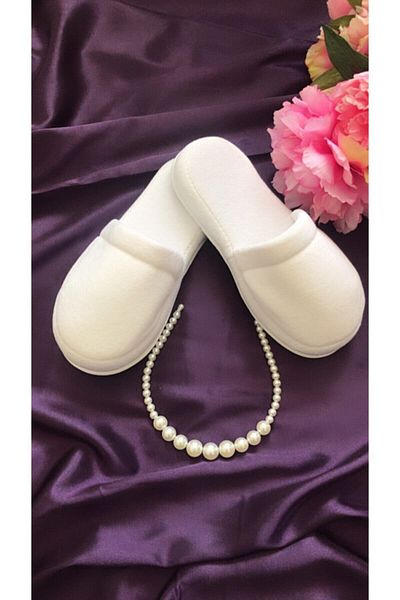 Hüner aksesuar Women's Pearl Thick Sole Maternity Crown Slippers – Maternity Set