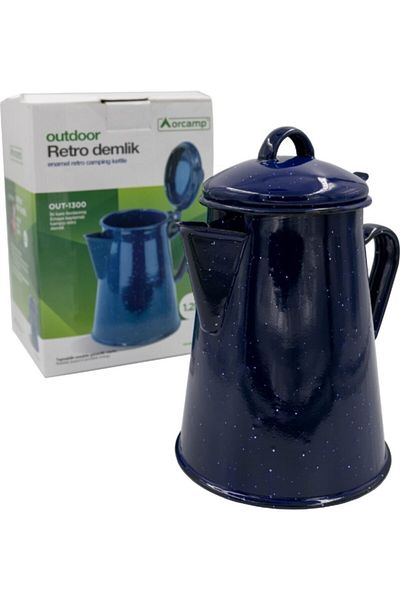Orcamp Retro Enamel Teapot