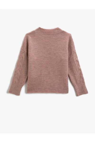 Koton Knitwear Long Sleeve Sweater Textured Crew Neck