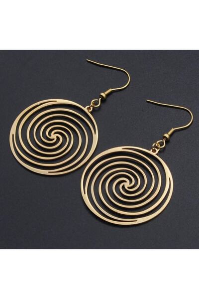 Nida Jewelry Gümüş Spiral Küpe