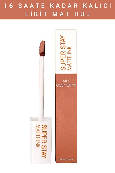 AİLY COSMETİCS Tekli Super Stay Matte Ink Unnude Likit Mat Ruj No:4