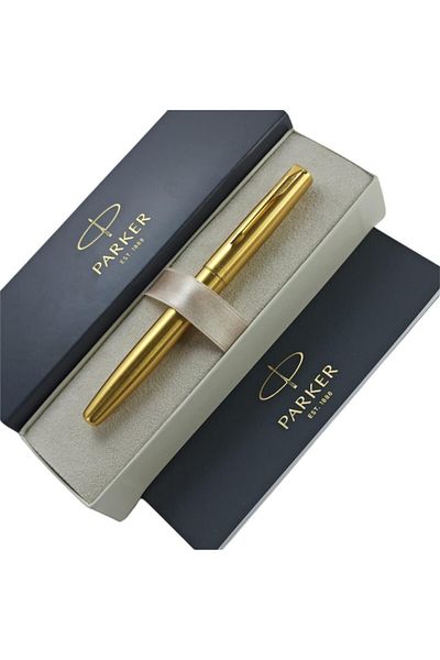 Parker Frontier Stainless Steel - قلم بتصميم محشو