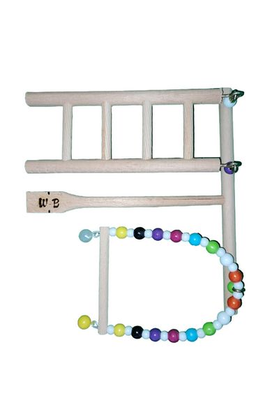 Wooden Bird Budgie Mini Playground