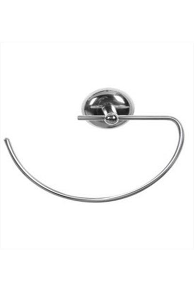 Alper Banyo Adhesive Chrome Semicircle Towel Holder