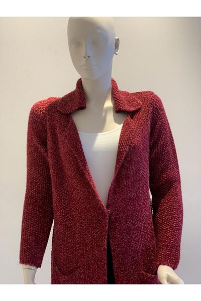 STAMINA Cardigan de damă cu guler snap