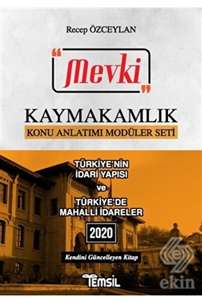 Temsil Kitap Kaymakamlık Konu Anlatımı Modüler Seti & Mevki Türkiye'nin Idari Yapısı Türkiyede Mahalli Idareler