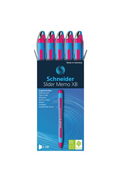 SCHNEIDER Pero Slider Memo XB, gumový úchop, kovové doplňky - růžové psací po...