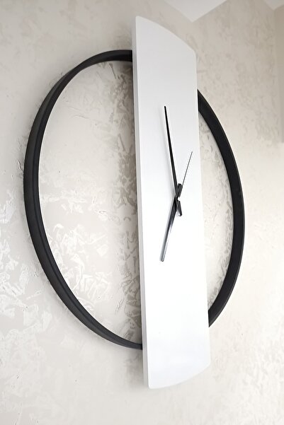 AGA KONSEPT Iron Board 60 Cm Siyah Özel Tasarımlı Metal Halkalı Ahşap Modern ...