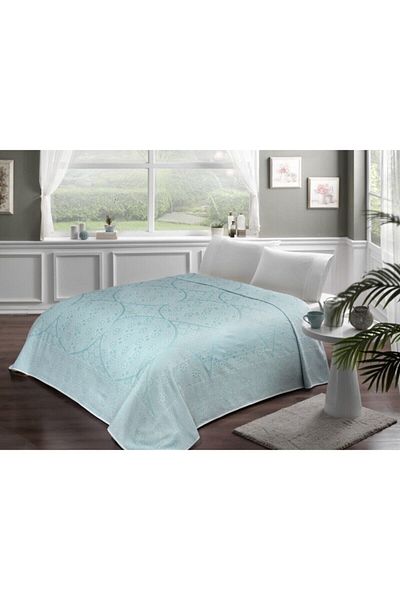 Taç Jacquard Pique Set Serafina Turquoise Single
